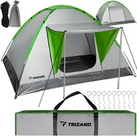 4-місний кемпінговий туристичний намет Trizand - Палатка 4 місна водонепроникна з навісом