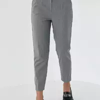 Классические женские брюки укороченные - серый цвет, M (есть размеры)