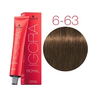 Крем-краска для волос Schwarzkopf IGORA ROYAL Chocolates 6-63 темно-русый шоколадный матовый 60 мл (4045787207002)