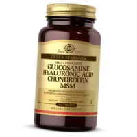 Глюкозамин Хондроитин МСМ плюс Гиалуроновая кислота, Glucosamine Hyaluronic Acid Chondroitin MSM, Solgar  120таб (03313001)