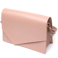 Женская сумка из натуральной кожи GRANDE PELLE 11435 Розовый