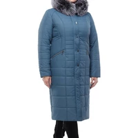 Женское зимнее пальто Софи (серо-синий)