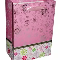 Пакет подарунковий "Поляна" Рожевий