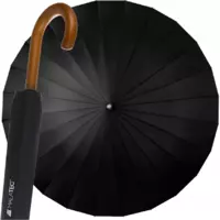 Автоматический зонт с чехлом Malatec 24 черный (Польша)
