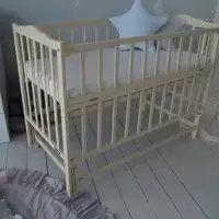Ліжко дитяче Baby Comfort Малюк з маятником слонова кістка