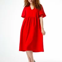 Червона стильна сукня  270336, 60/62 (270336s6062)