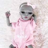 Силиконовая Коллекционная Кукла Реборн Инопланетянин Девочка Рипли ( Виниловая Кукла Пришелец ) Высота 35 см