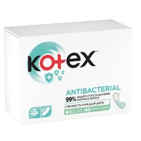 Ежедневные гигиенические прокладки Kotex Antibac Extra Thin 40 шт (5029053549149)