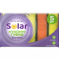 Губки кухонные SOLAR Standard, 5шт (4820269930025)