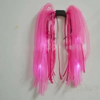Світлодіодний обруч RESTEQ, що світяться дреди волосся 50см для нічних заходів! Рожеві