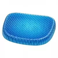 Подушка для сидіння ортопедична гелева для розвантаження хребта Egg Sitter з чохлом синя