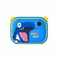 Дитячий фотоапарат із печаткою Динозавр для фото та відео Full HD, синій