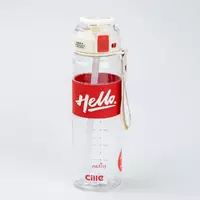 Пляшка для води спортивна Hello 860 мл з ремінцем та ручкою, червоний