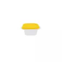 Контейнер (емкость) для пищевых продуктов "Омега" квадратный - 0,45л желтый