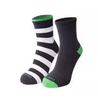 Набір DUNA дитячих демісезонних шкарпеток з 2-х пар,  із бавовни для дівчаток  1068  31-34  Сірий  (010681600019111101)